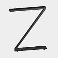 Amazon｜WQSQ アイアンレッグ Z型 家具テーブル脚 ブラック DIY